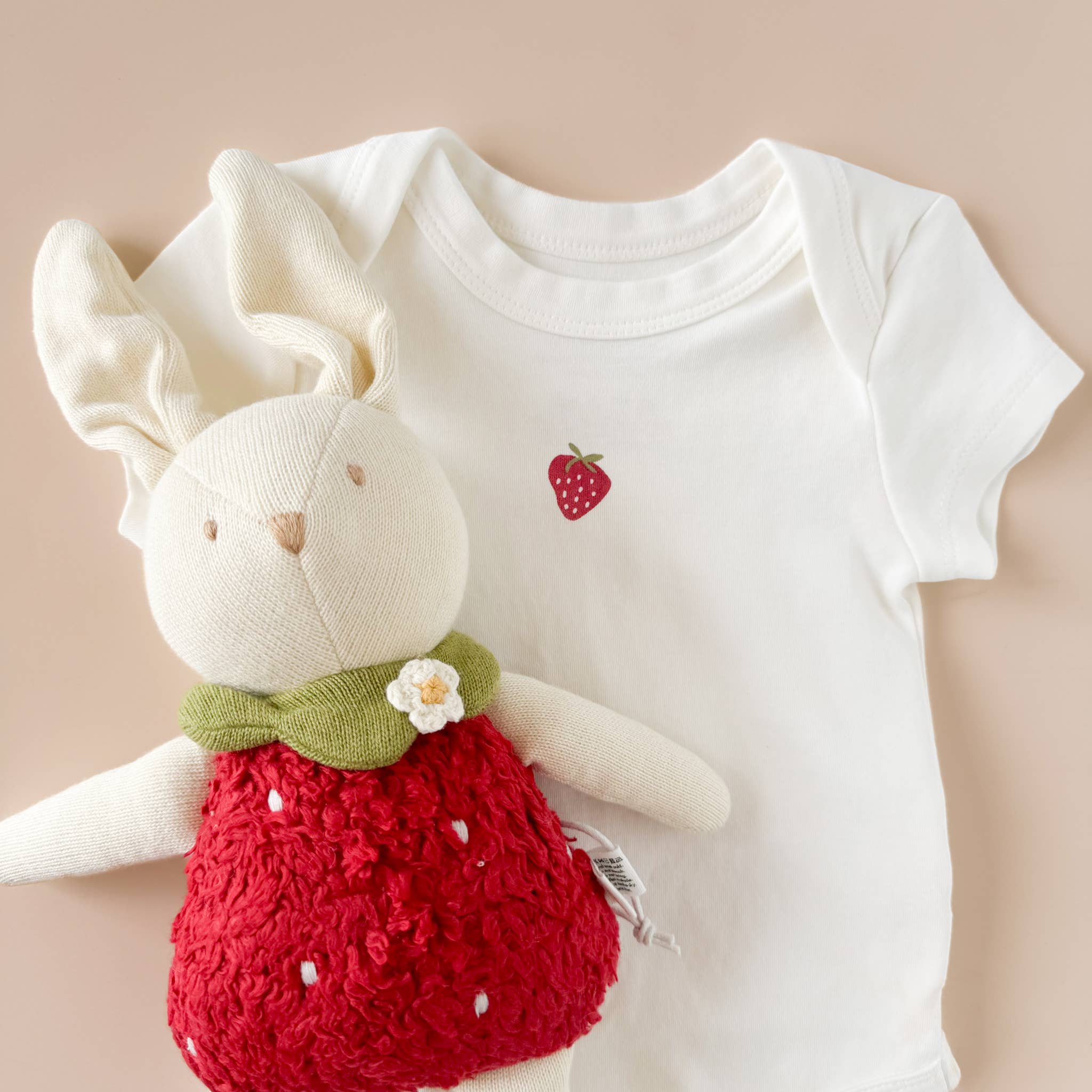 Strawberry Onesie Baby Bodysuit Organic Graphic Tee Gift