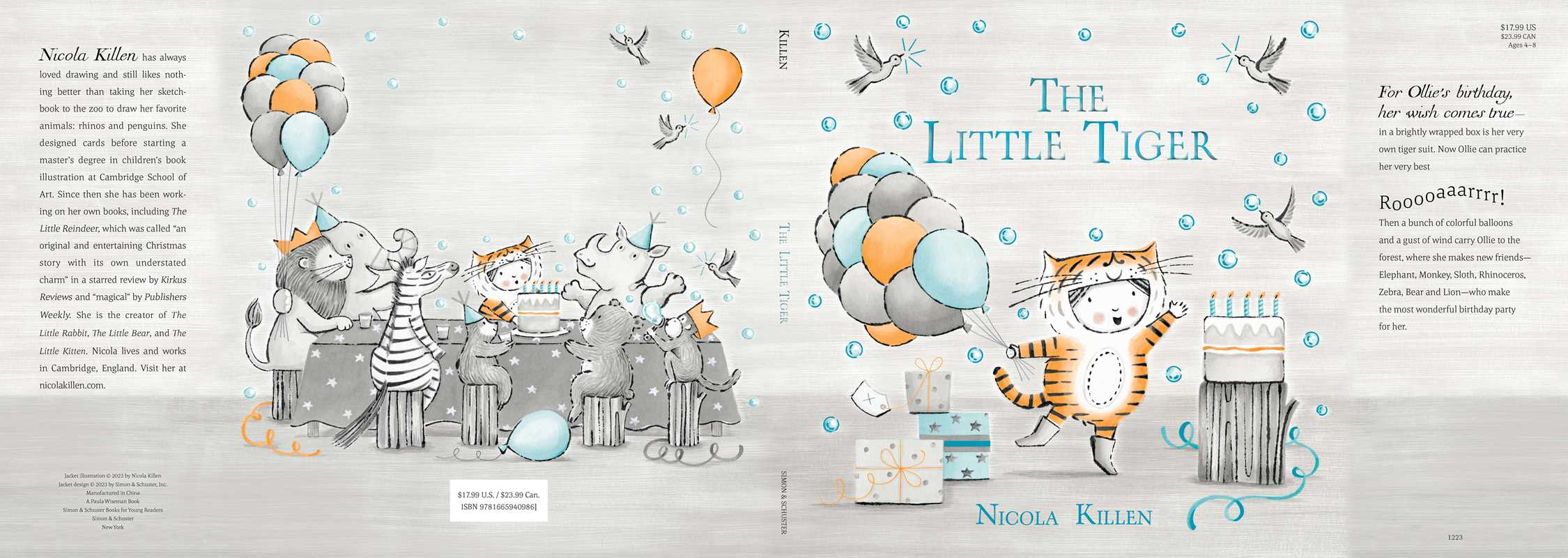 Little Tiger by Nicola Killen: Hardcover; 32 pages / English