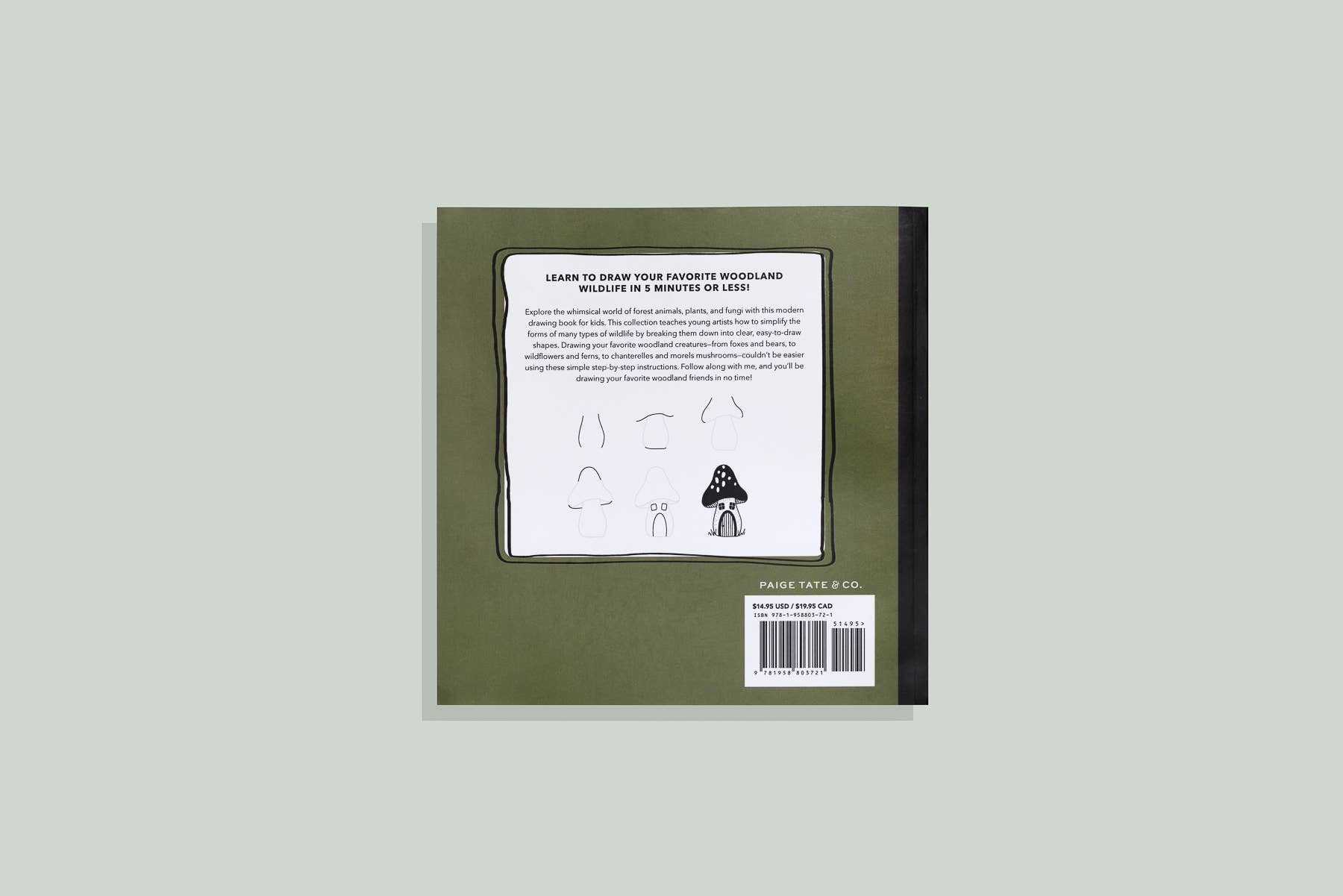 Mushrooms & Woodland Creatures: Kids How to Draw Book