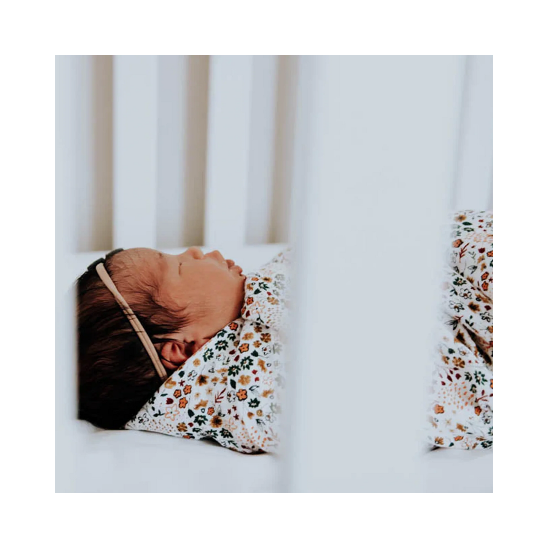 Cotton Muslin Swaddle Pressed Petals