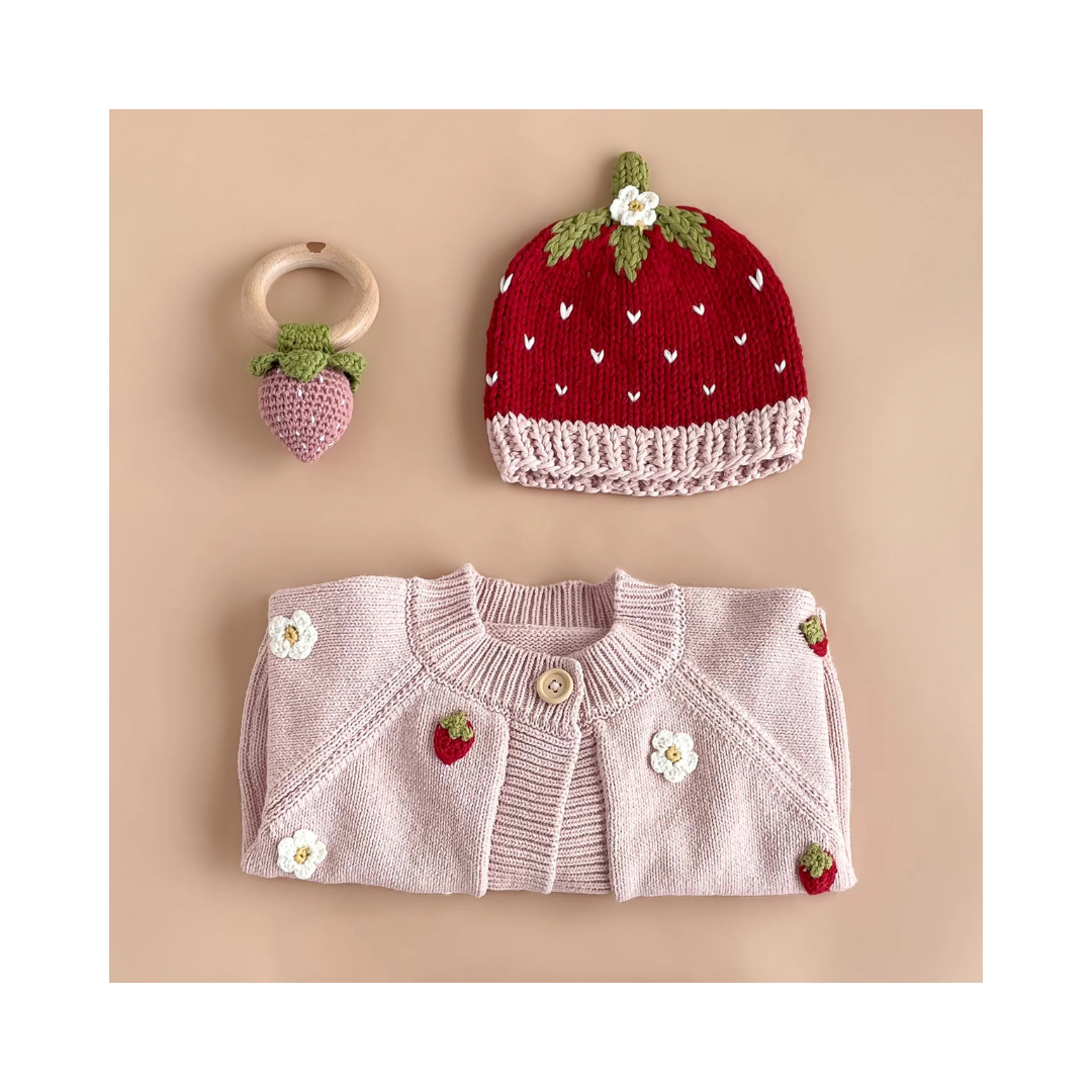 Strawberry Cotton Beanie