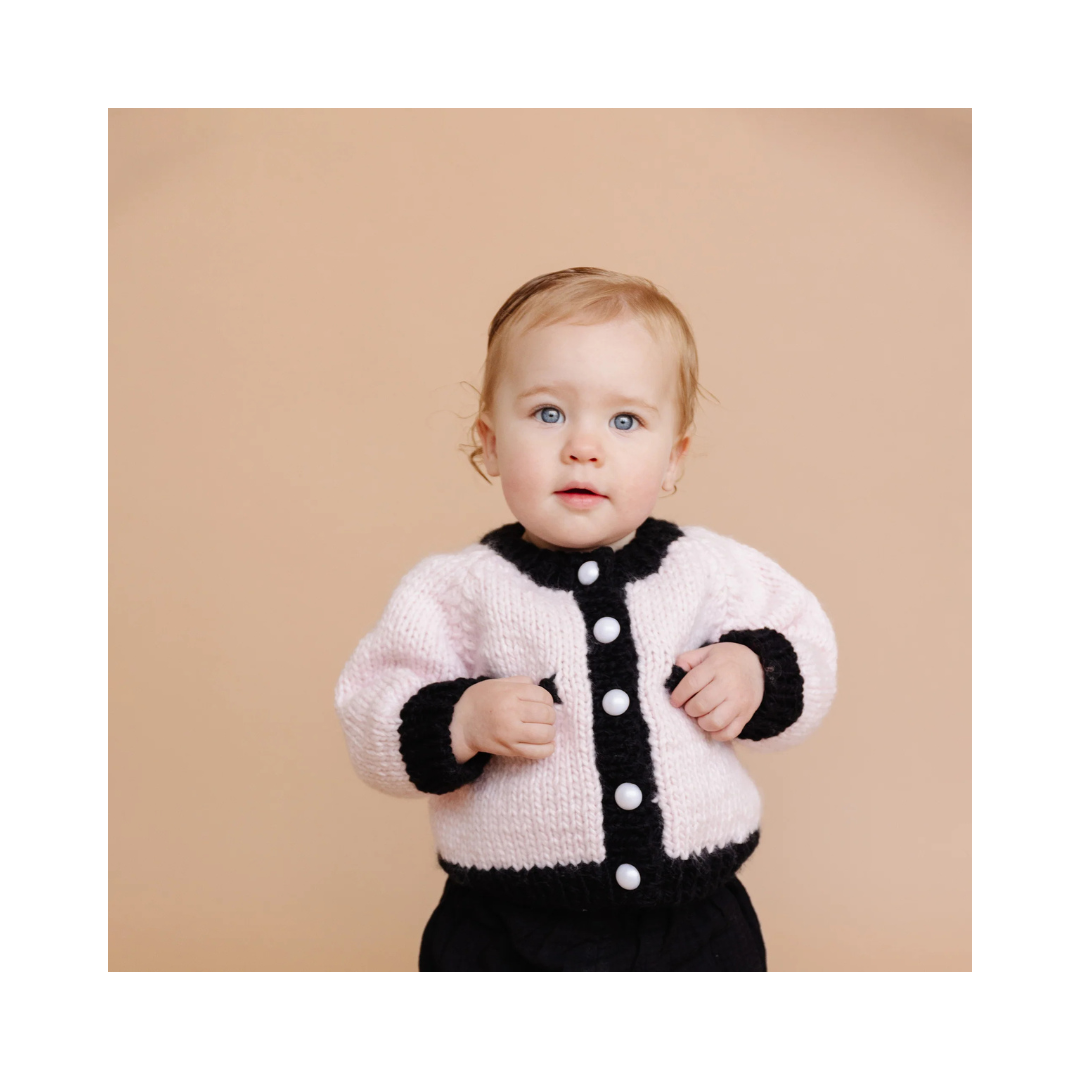 Pink and Black Coco Cardigan