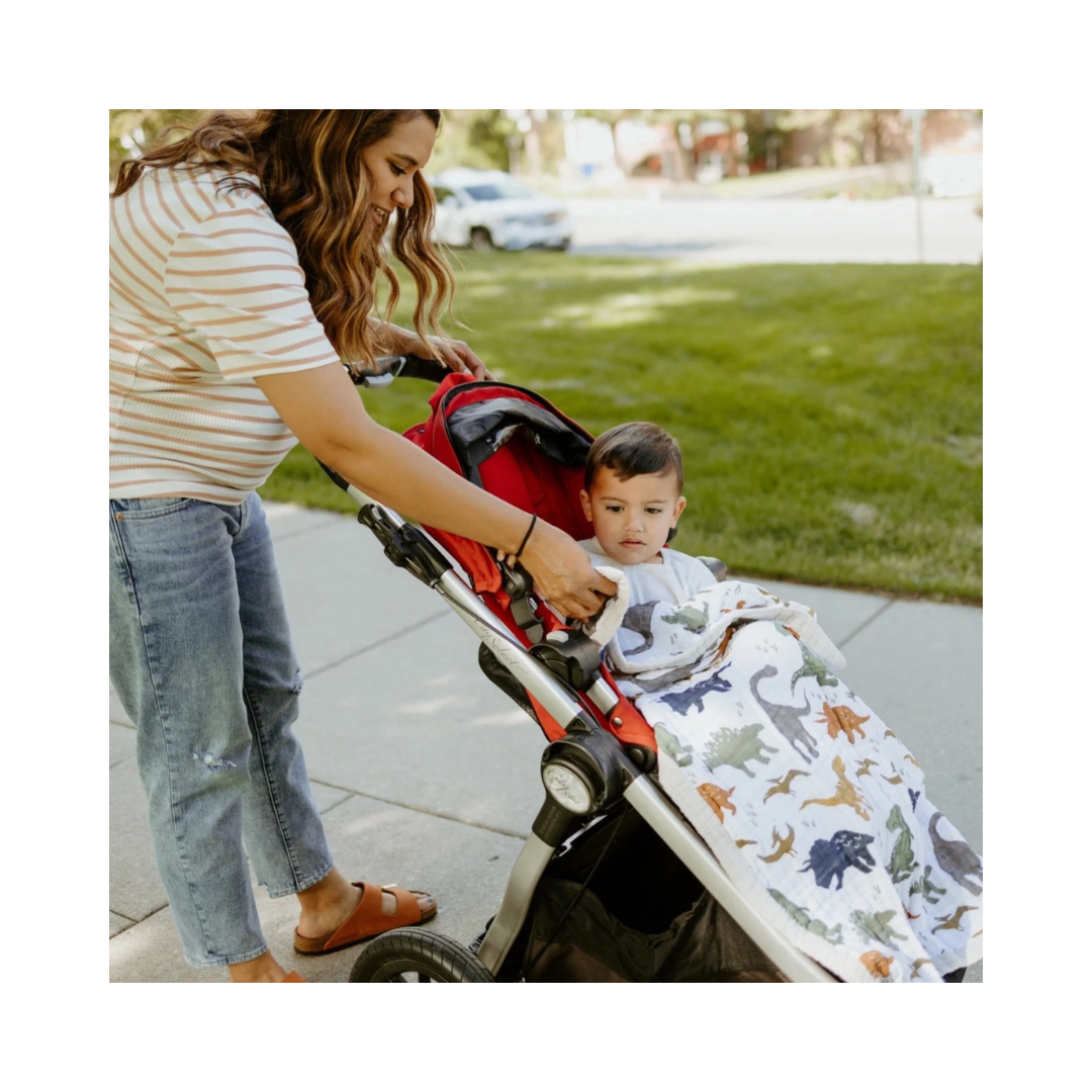 Cotton Muslin Dino Friends Quilt