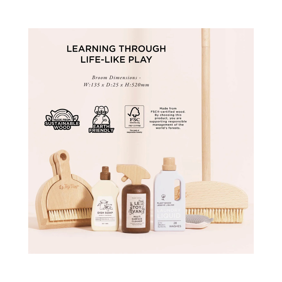 Wooden Cleaning Set