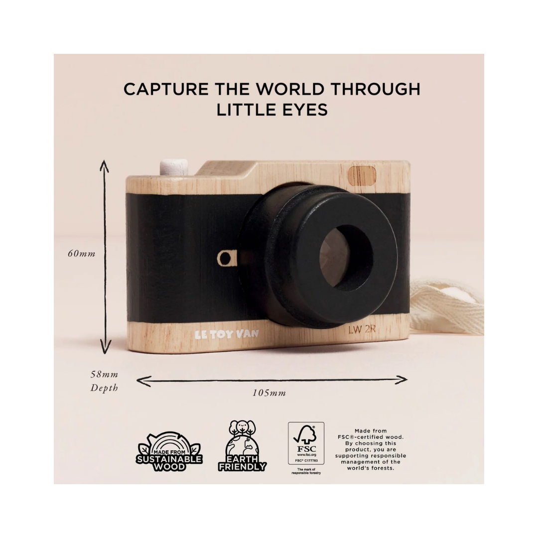 Wooden Retro Camera