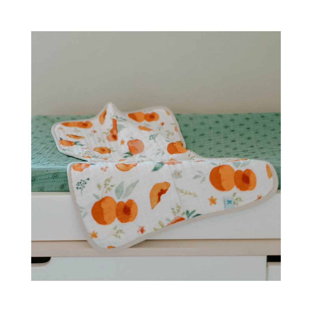Cotton Muslin Burp Cloth Georgia Peach