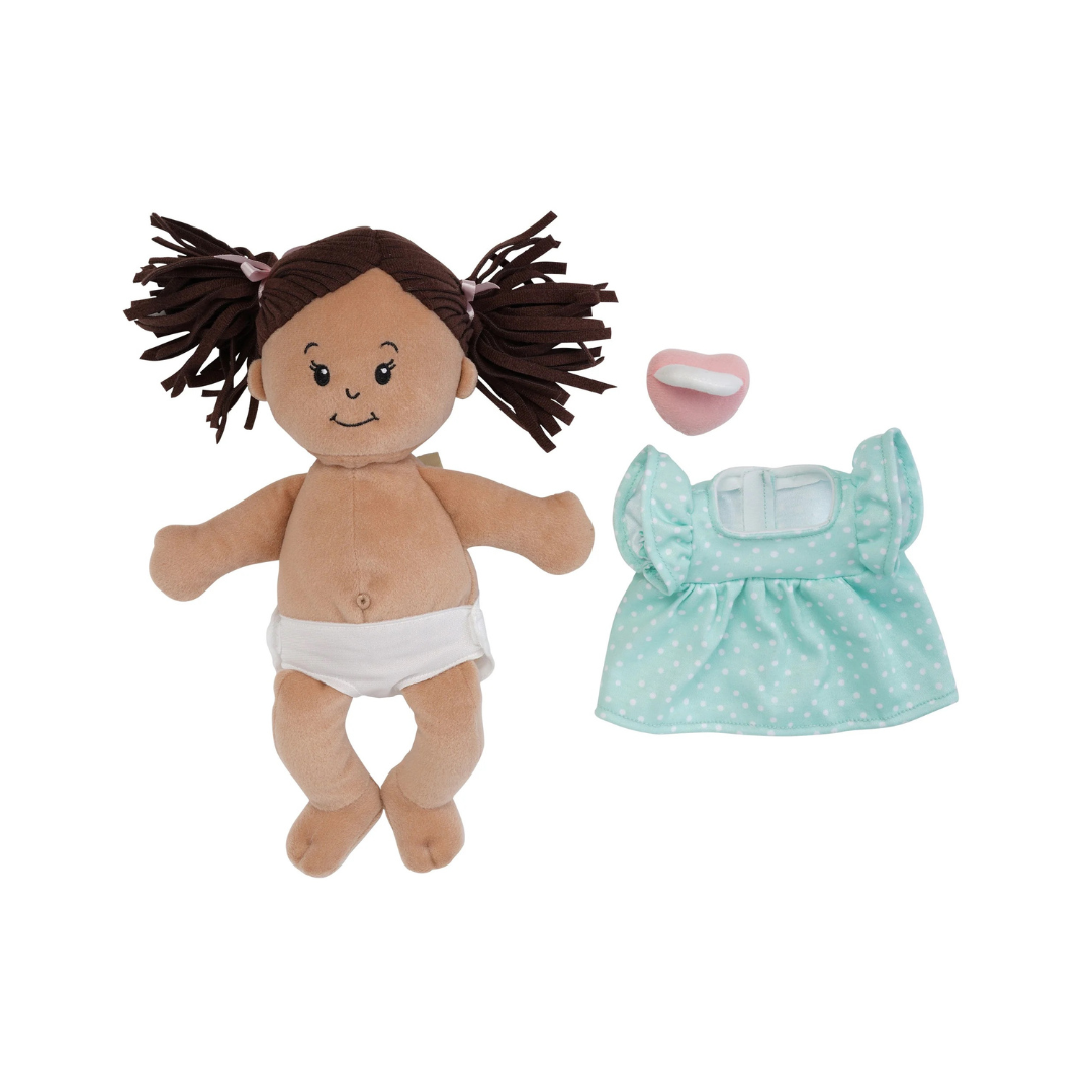 Love,Stella Doll Beige with Brown  Pigtails