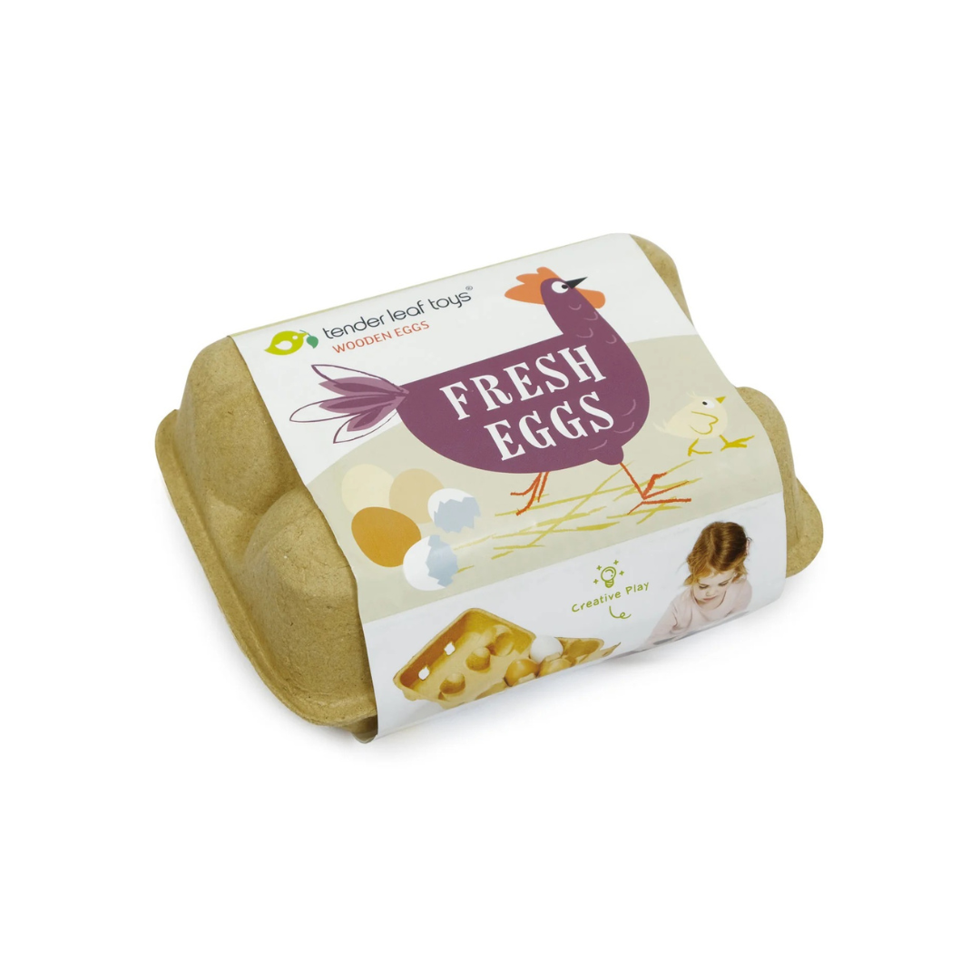 Fresh Wooden Eggs