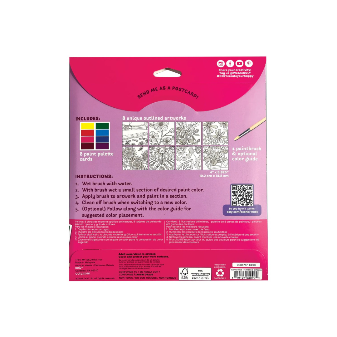 Scenic Hues Watercolor Set Flowers & Gardens