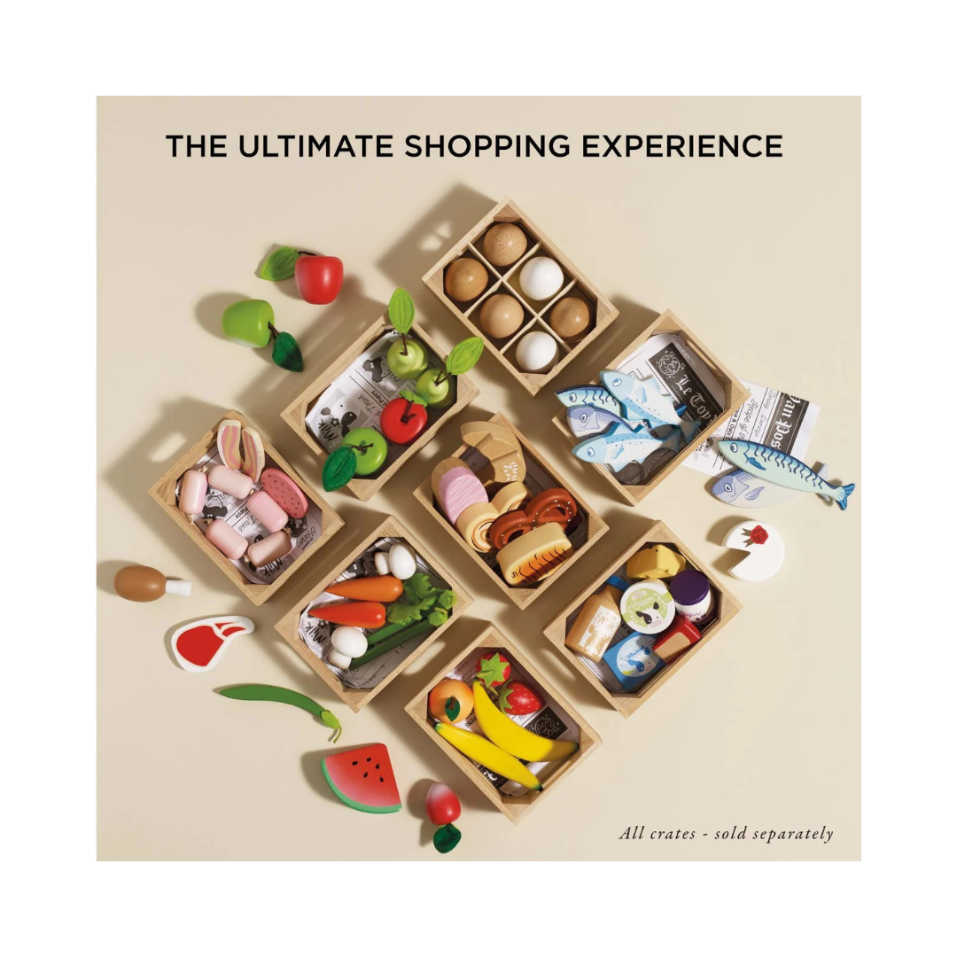 Orchard Fruits Wooden Market Crate