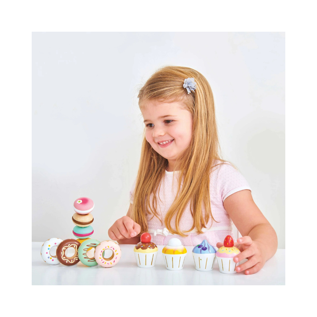 Wooden Cupcakes