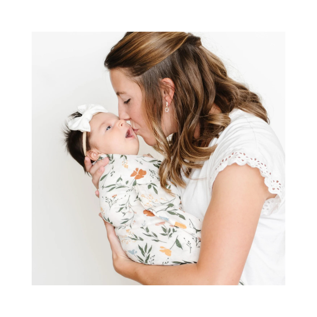 Bamboo Rayon Muslin Swaddles, Fleurs