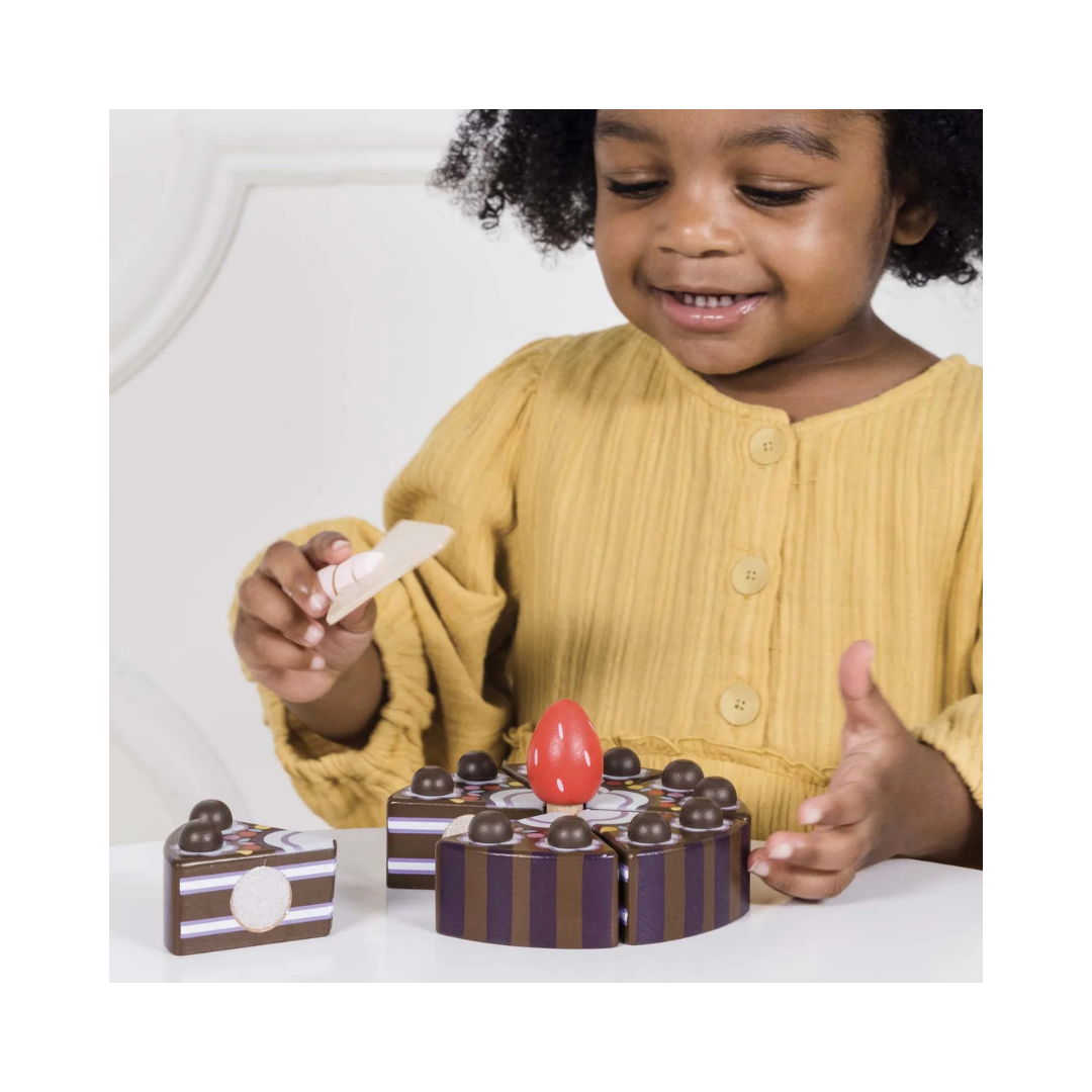 Wooden Chocolate Cake