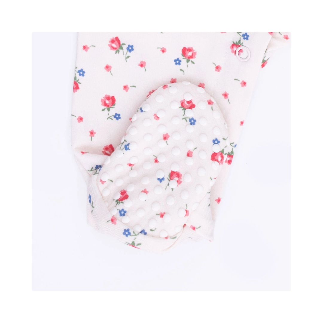 Joli Rosette Smocked Peter Pan Snap Footie