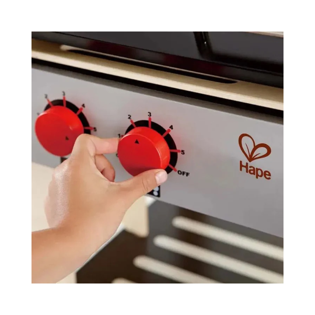 Hape Gourmet Grill with food