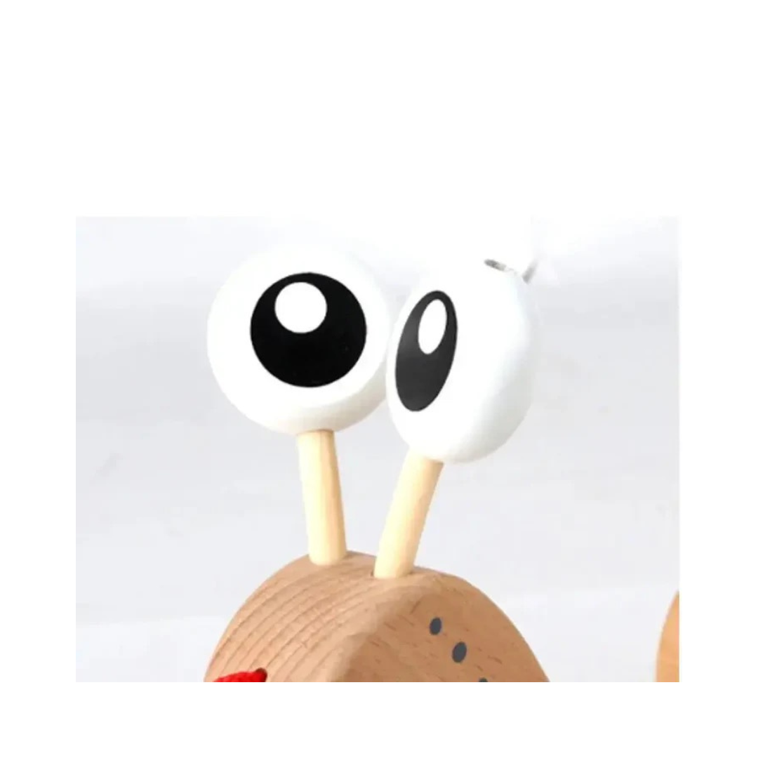 Hape Walk-A-Long Snail Toddler Wooden Pull Toy