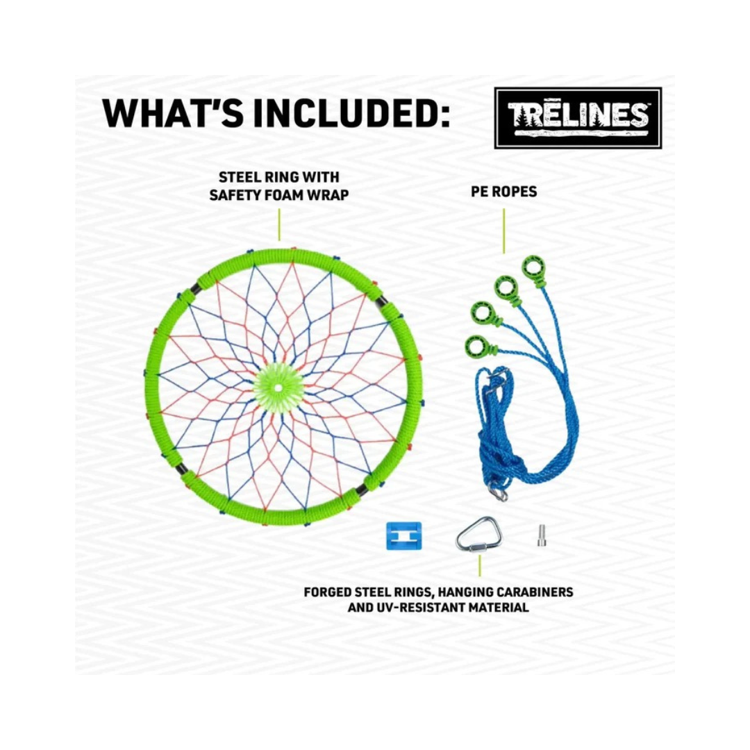 Trelines 40”Round Disc Dreamcatcher Swing