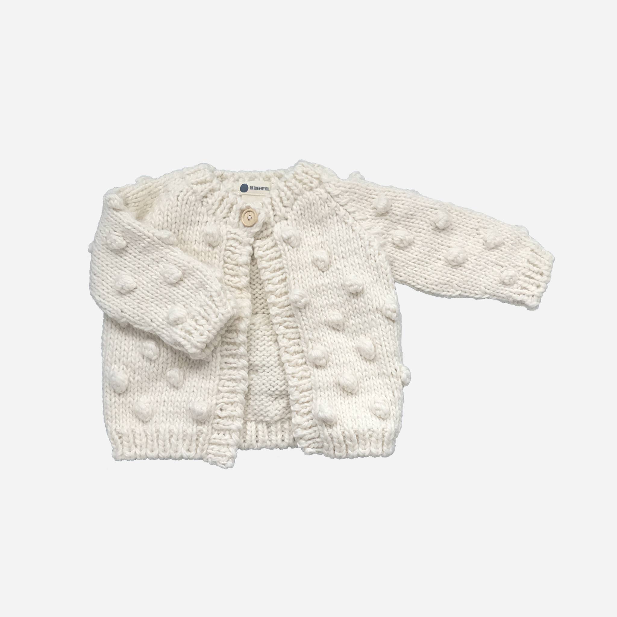 Popcorn Cardigan Cream Baby Sweater Kids Clothing Christmas: 2-3 yrs