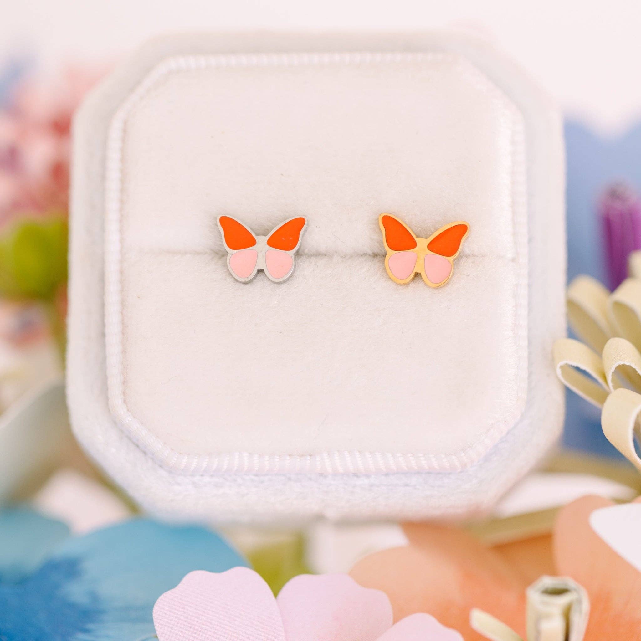 Silver Butterfly Colorblock
