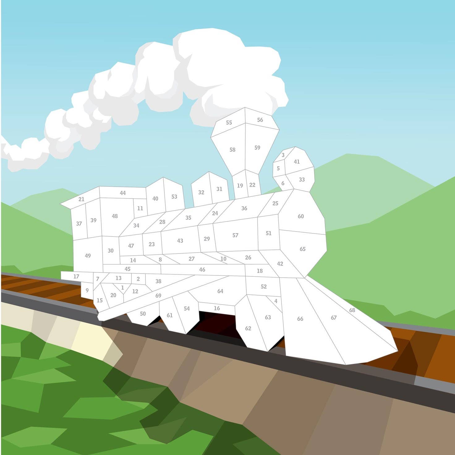 Paint by Sticker Kids: Trucks, Trains & More: Trade Paperback