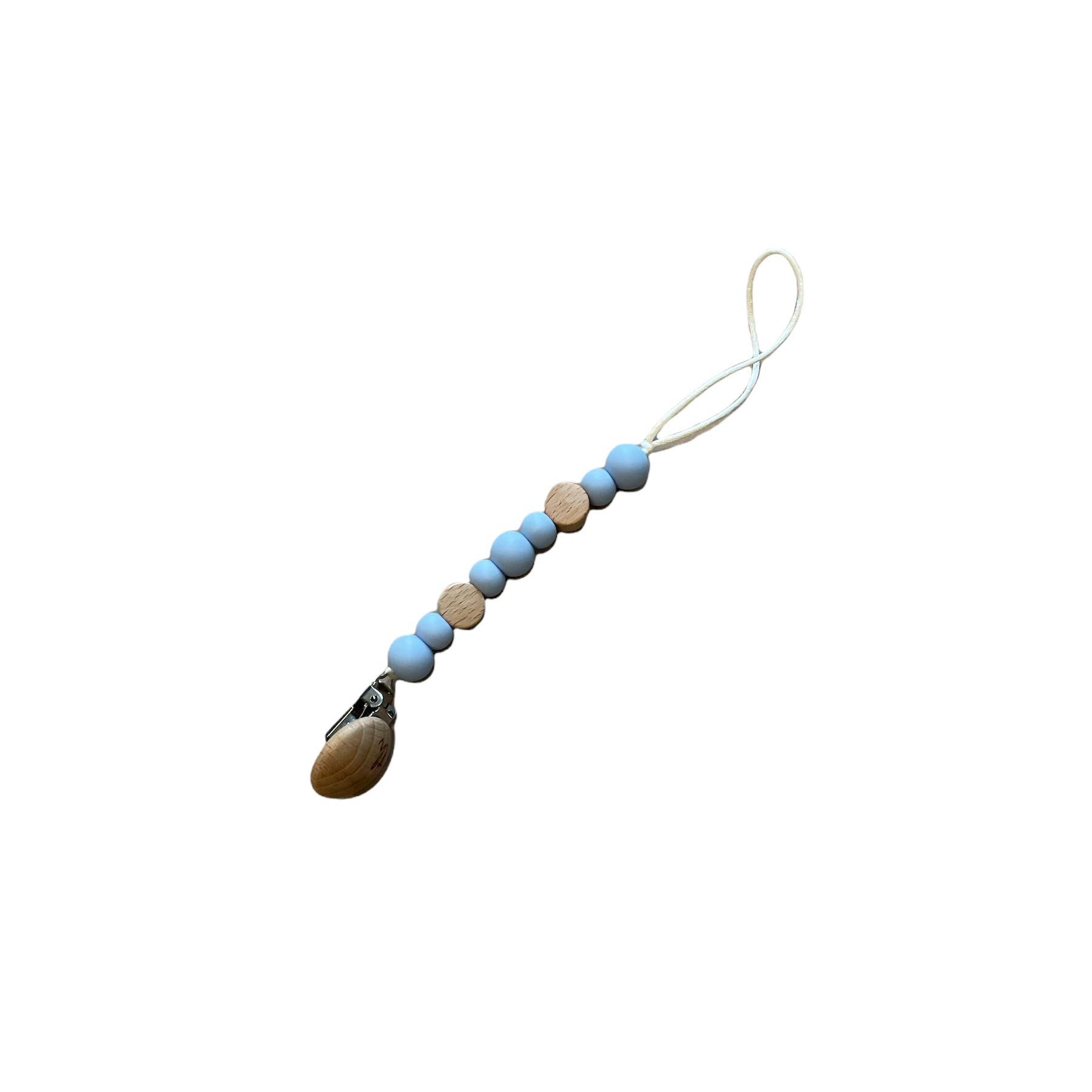 Saylor Petite Pacifier & Toy Clip: Baby's Breath