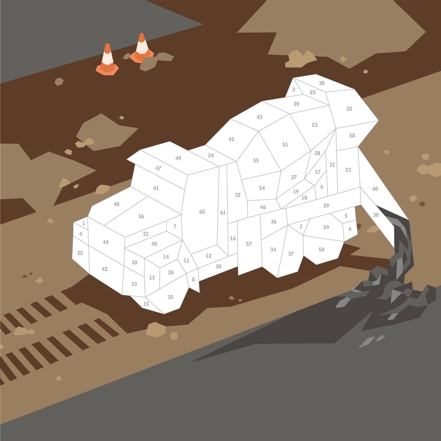 Paint by Sticker Kids: Trucks, Trains & More: Trade Paperback