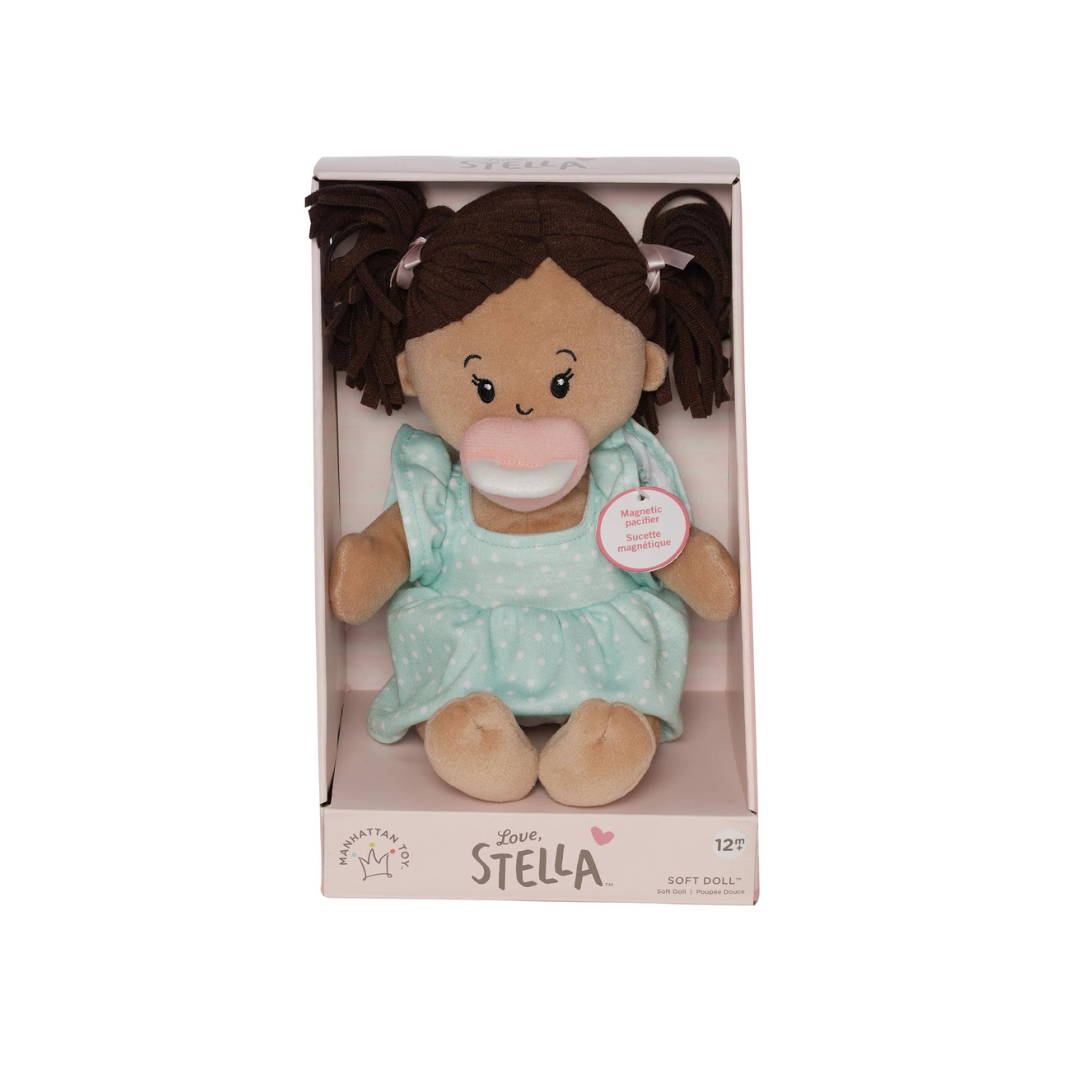 Love,Stella Doll Beige with Brown  Pigtails