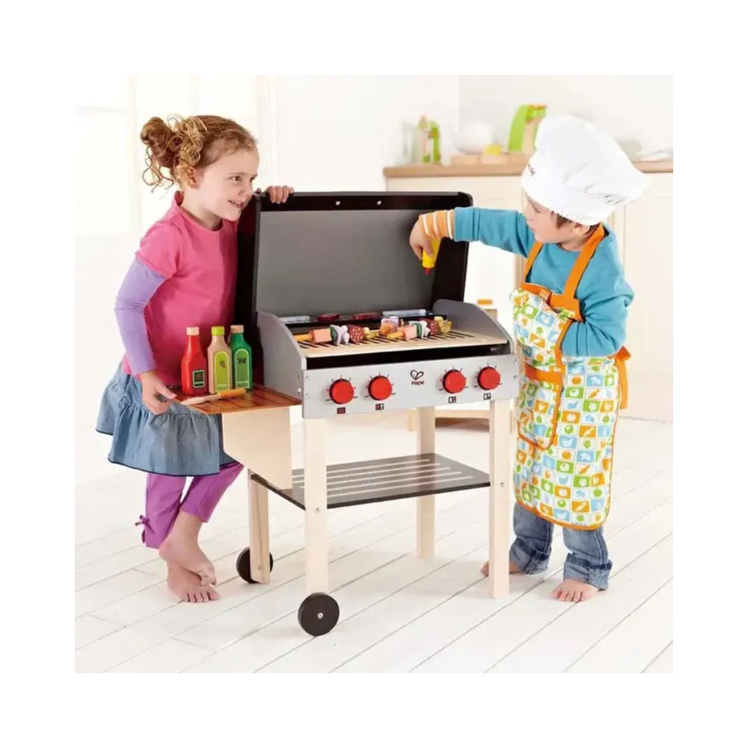 Hape Gourmet Grill with food