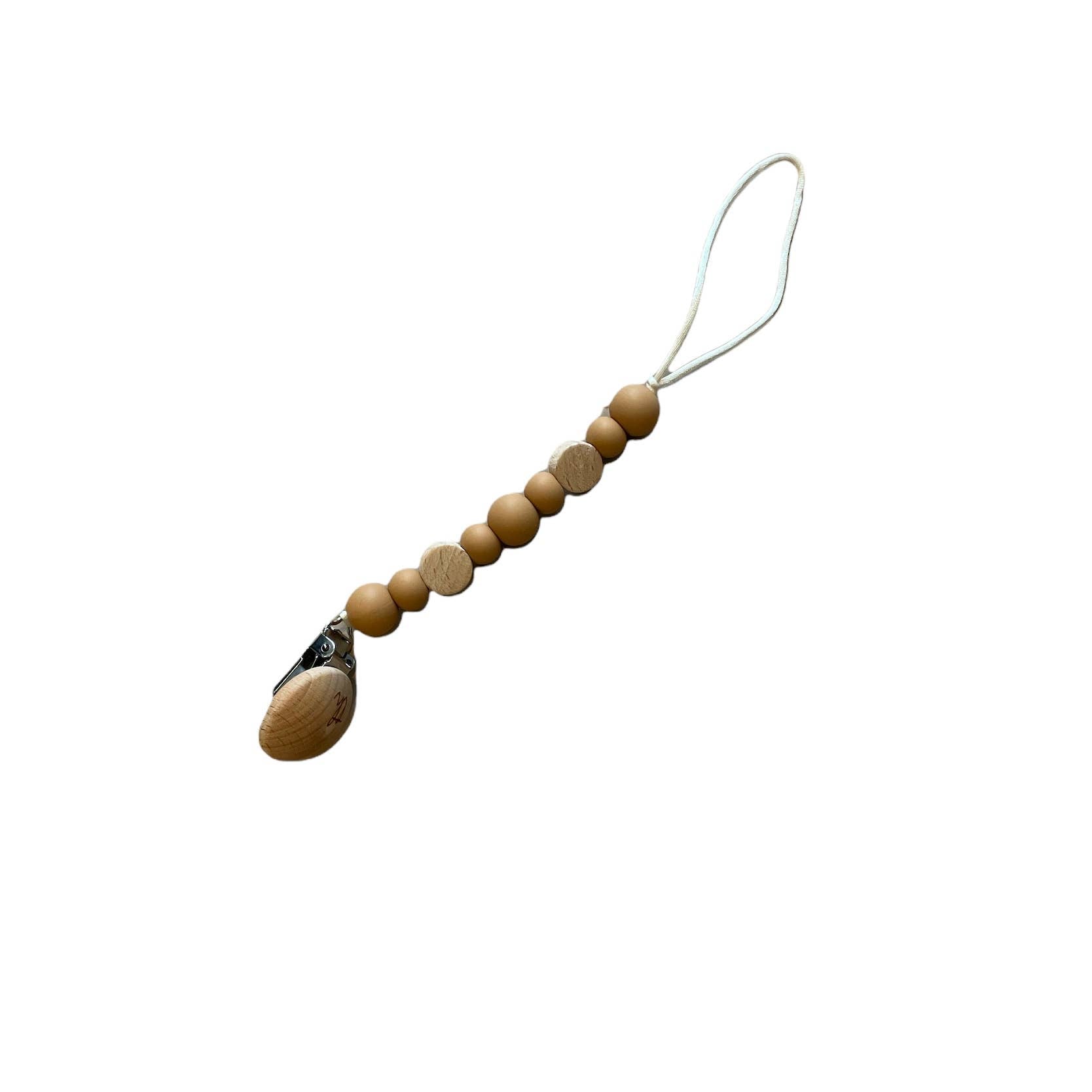 Saylor Petite Pacifier & Toy Clip: Baby's Breath