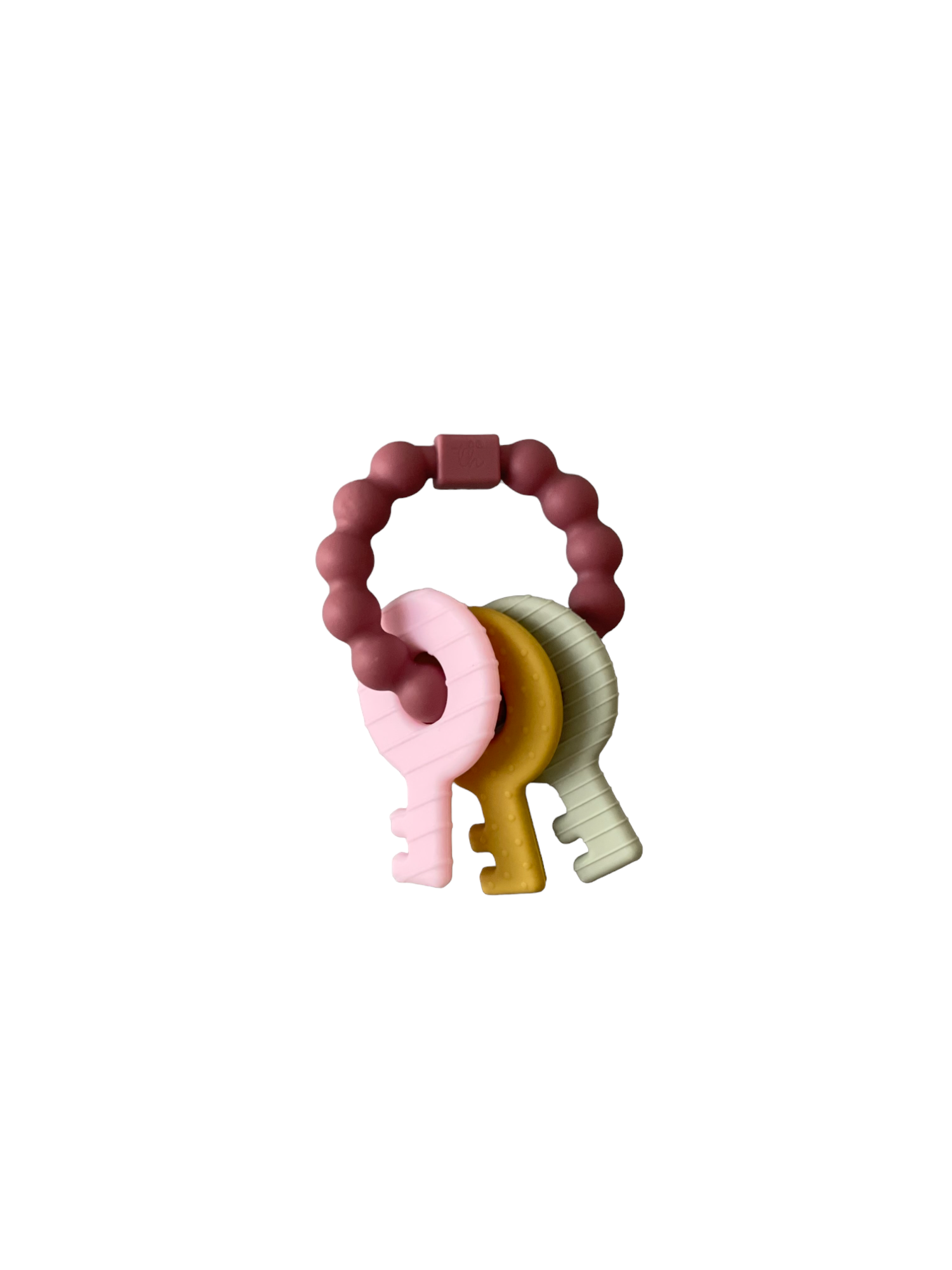 Key Rattle Teether: Misty Rose