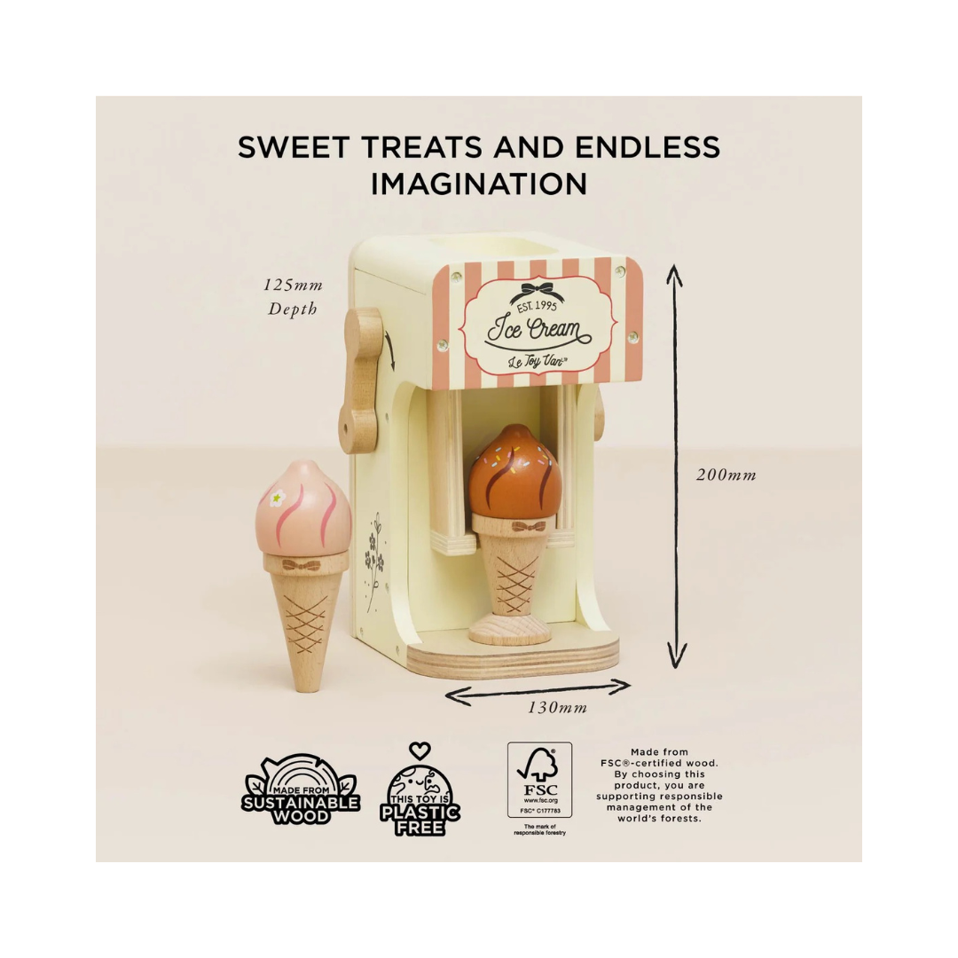 Ice Cream Machine & Play Food Cones