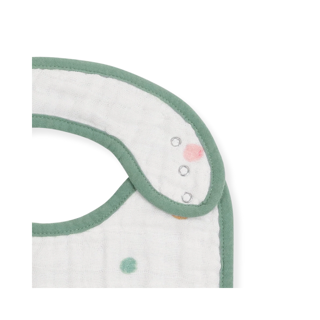 Cotton Muslin Classic Bib 3 Pack - Party Animals