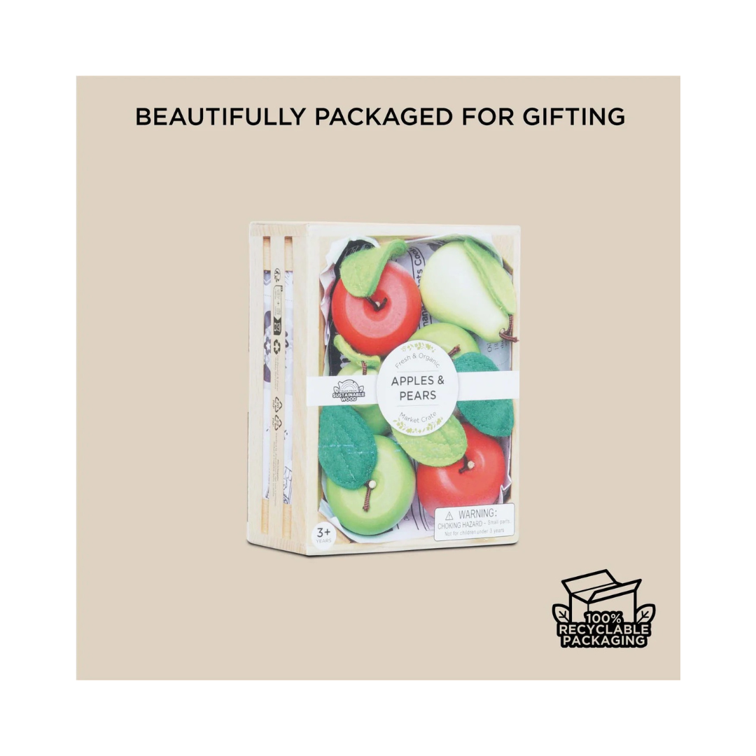 Orchard Fruits Wooden Market Crate