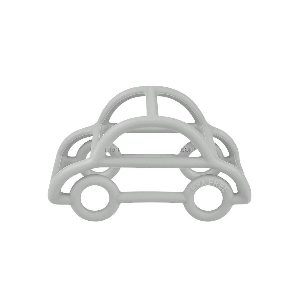 3D Silicone Car Teether: Red