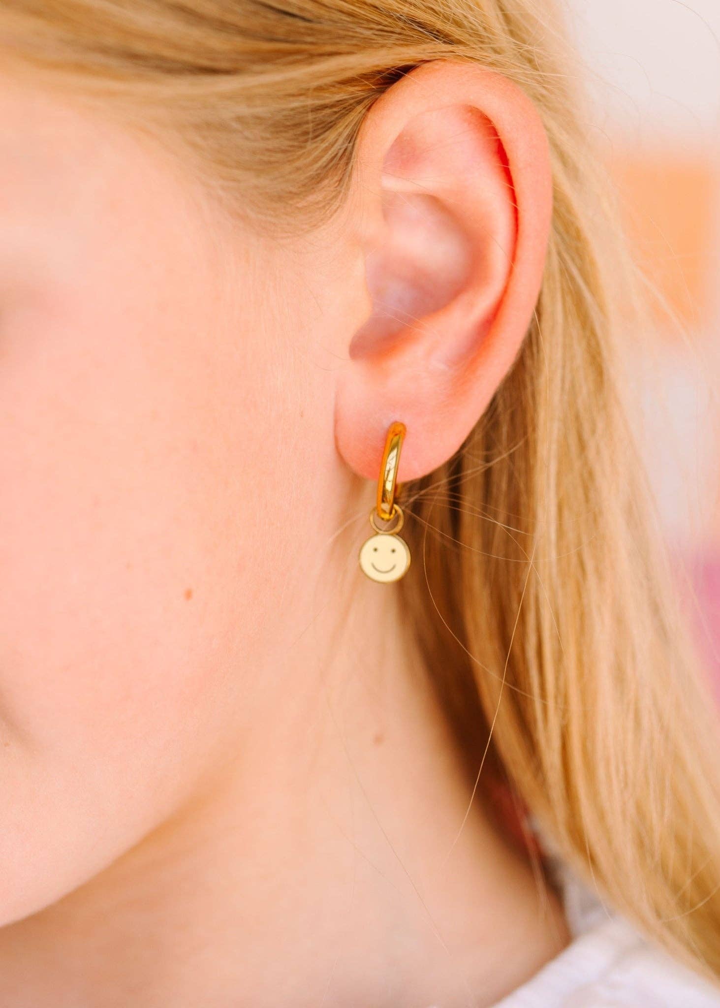 Yellow Smiley Charms