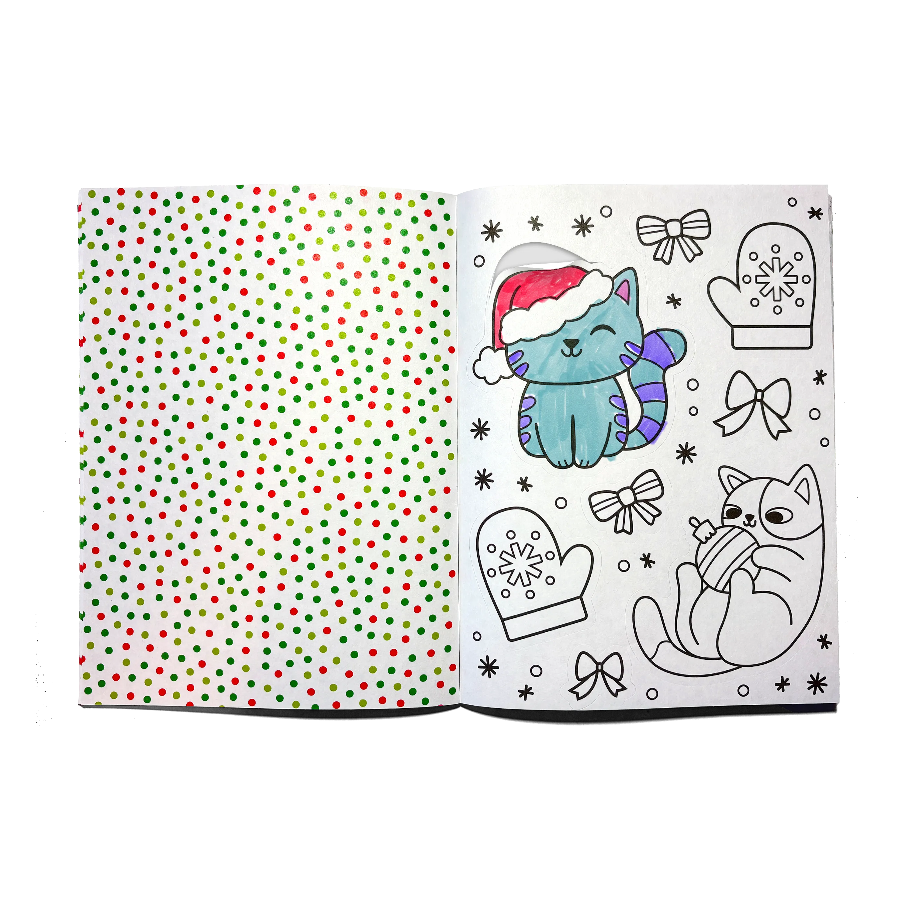 Stickiville Color-in' Sticker Book - Jolly Cheer Doodles