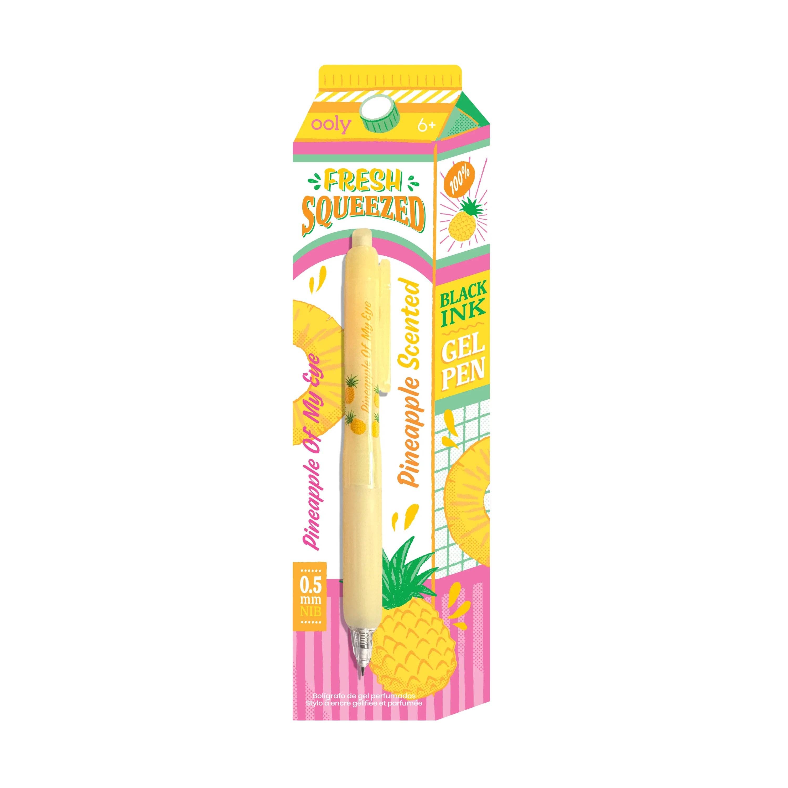 Fresh Squeezed Black Ink Scented Gel Pens - Display of 24