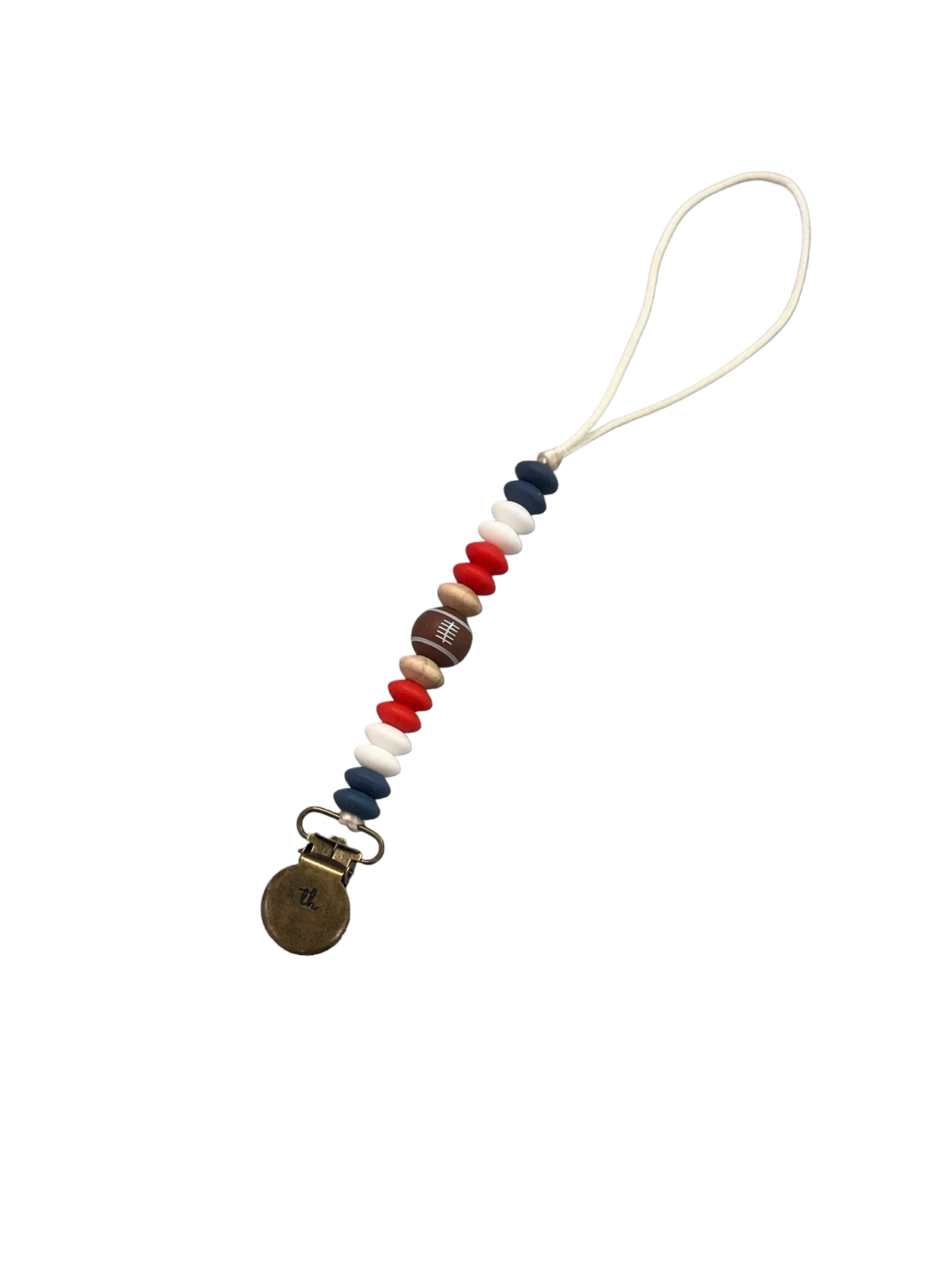 Football Clip Petite: Sapphire Blue