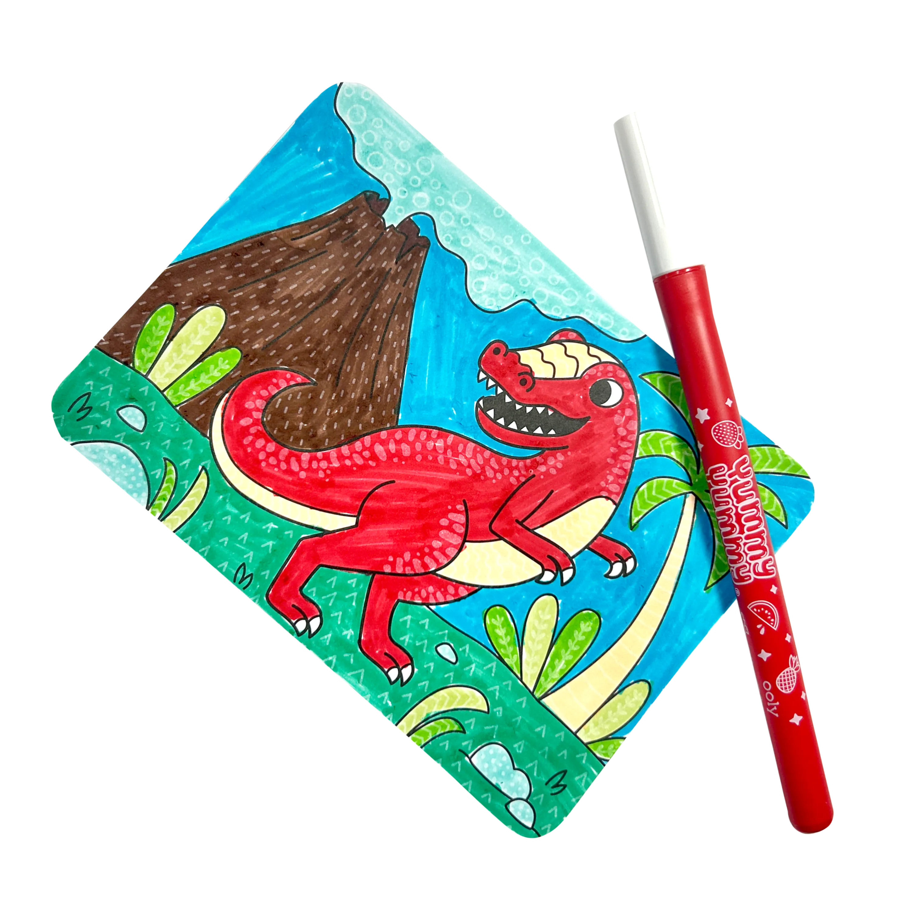 Undercover Art: Hidden Pattern Coloring Activity - Dino. Tal