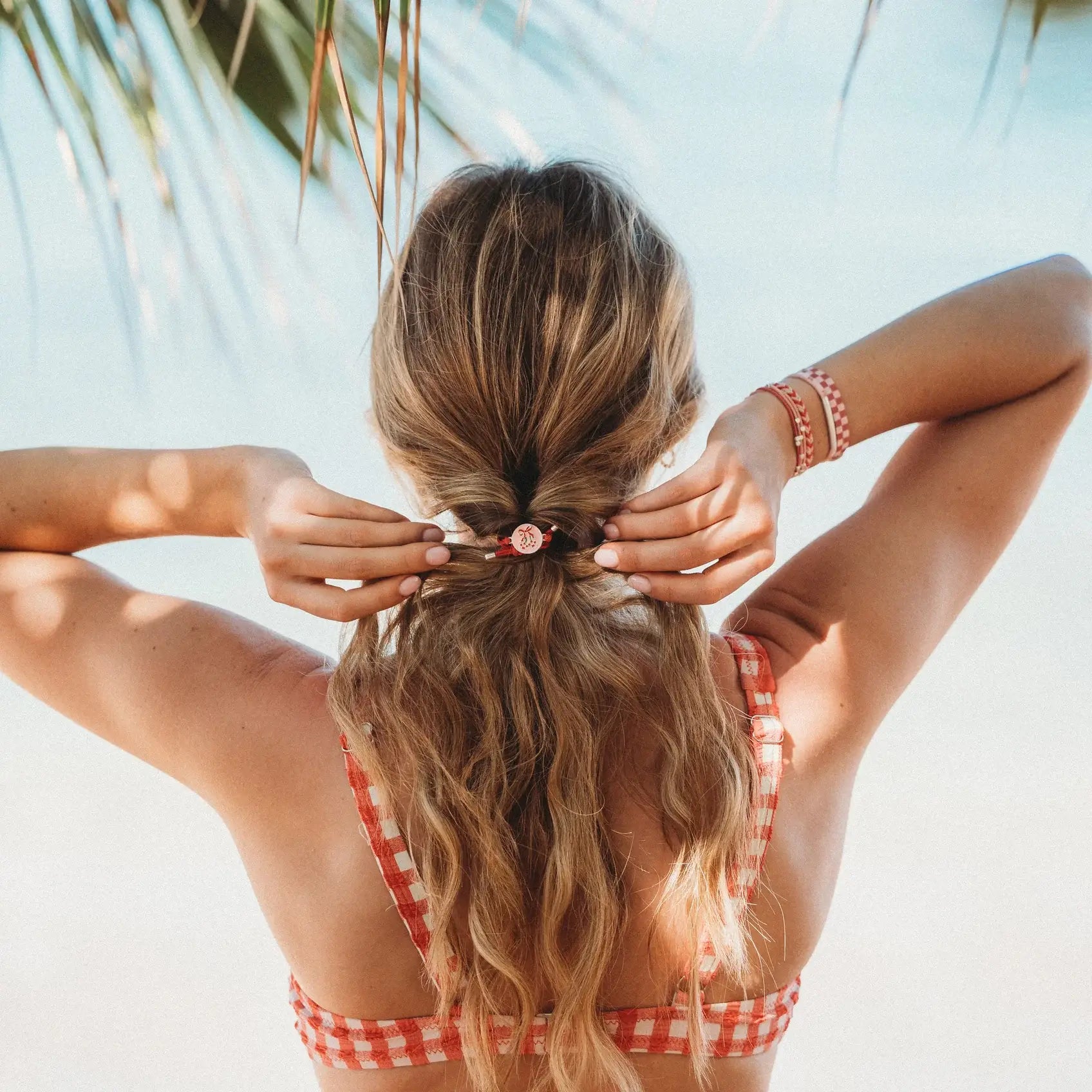 "Sweet" Pink Cherry Hair Tie Bracelets: Small