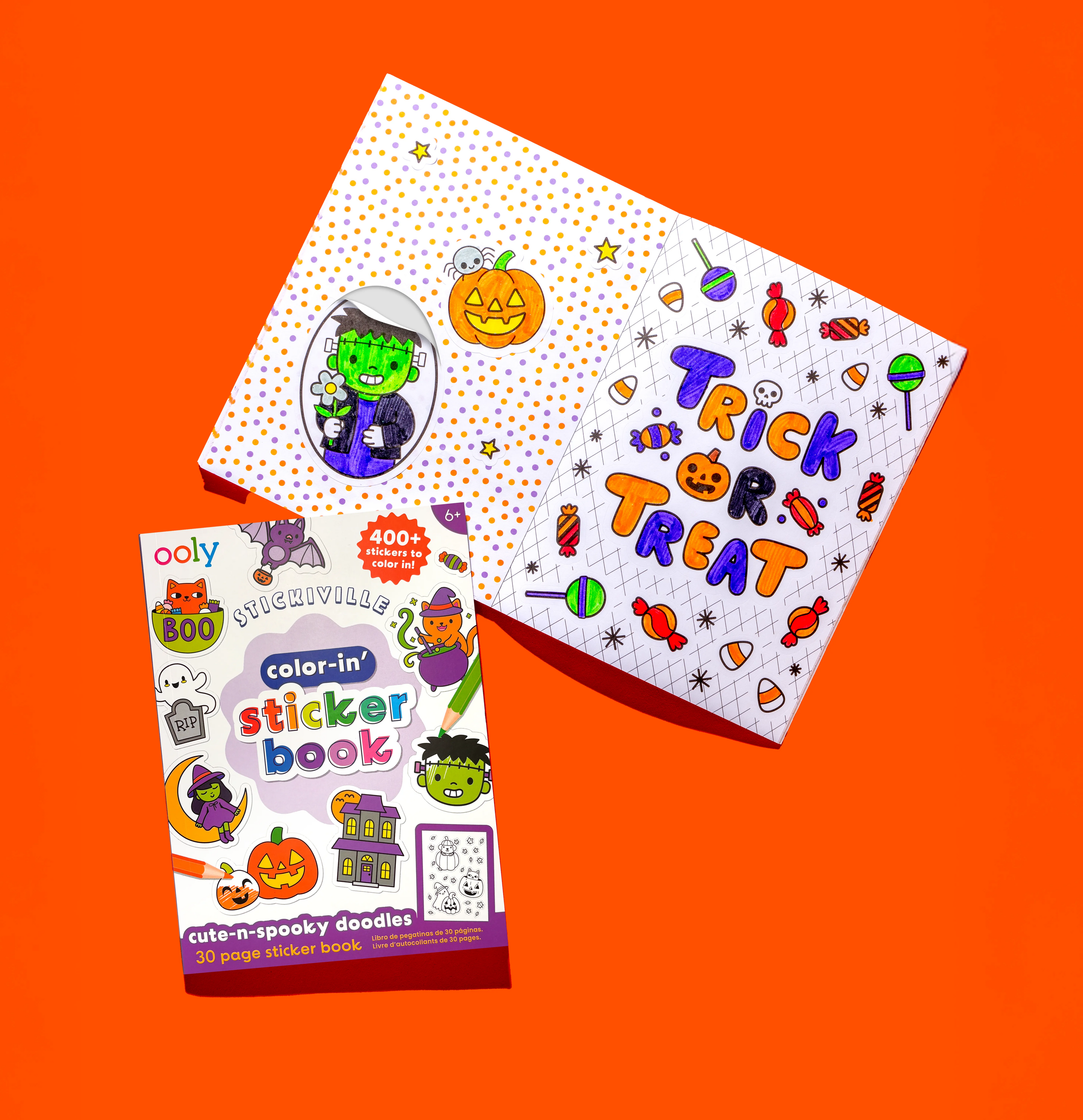 Stickiville Color-in' Sticker Book - Jolly Cheer Doodles