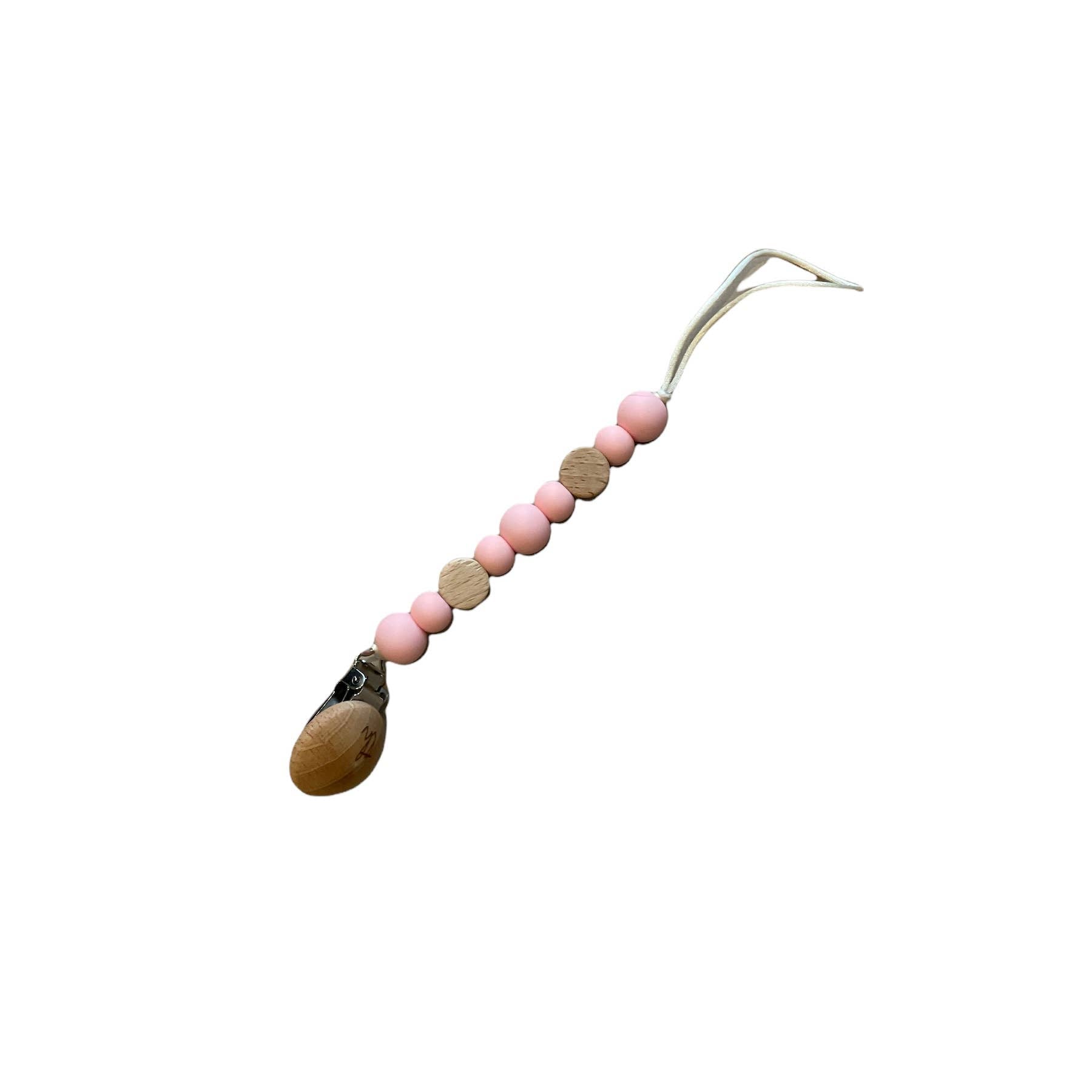 Saylor Petite Pacifier & Toy Clip: Baby's Breath