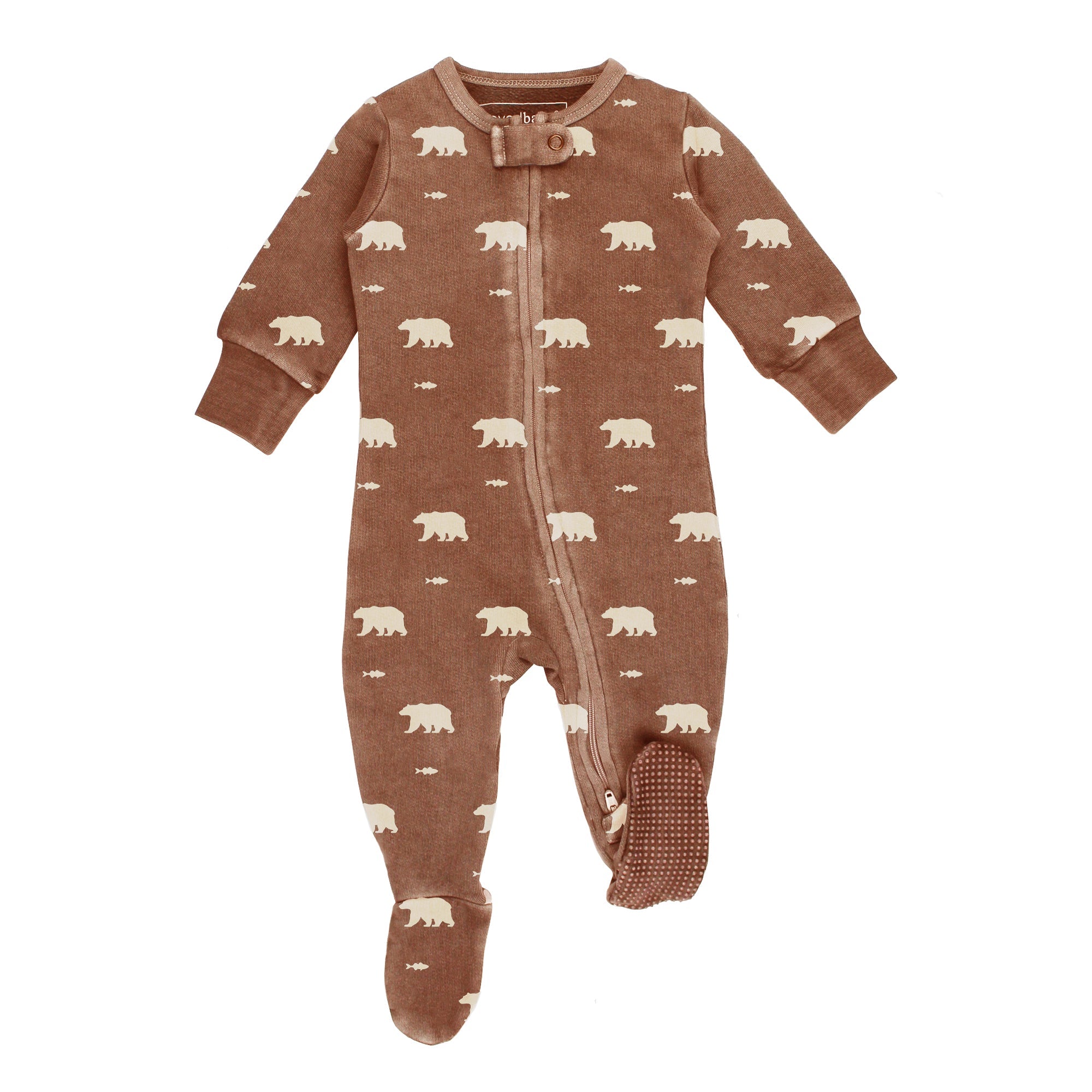 Latte Bear Cozy 2 Way Zipper Footie