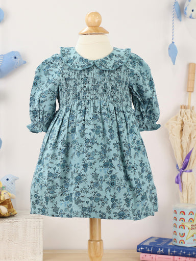 Smoke Blue Porcelain Baby Dress