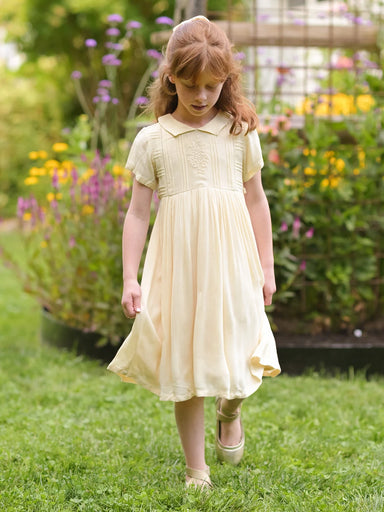 Ecru Folklore Kids Dress