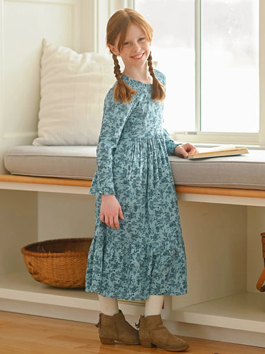 Smoke Blue Porcelain Dress