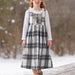 Sky Sky Plaid Dress