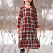Red Multi Highland Road Dress