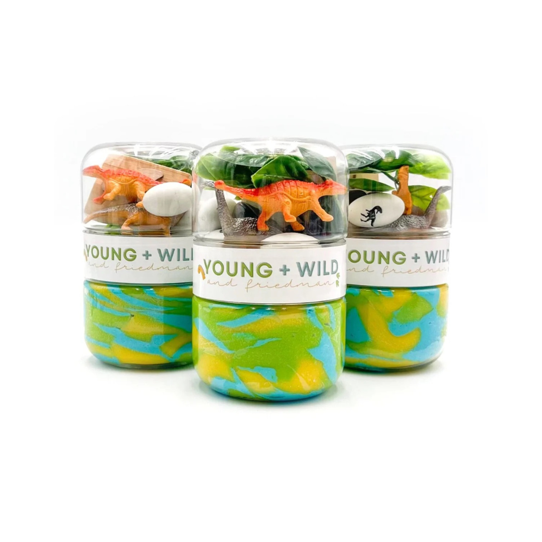 Dinosaur Grab N Go Dough Jar