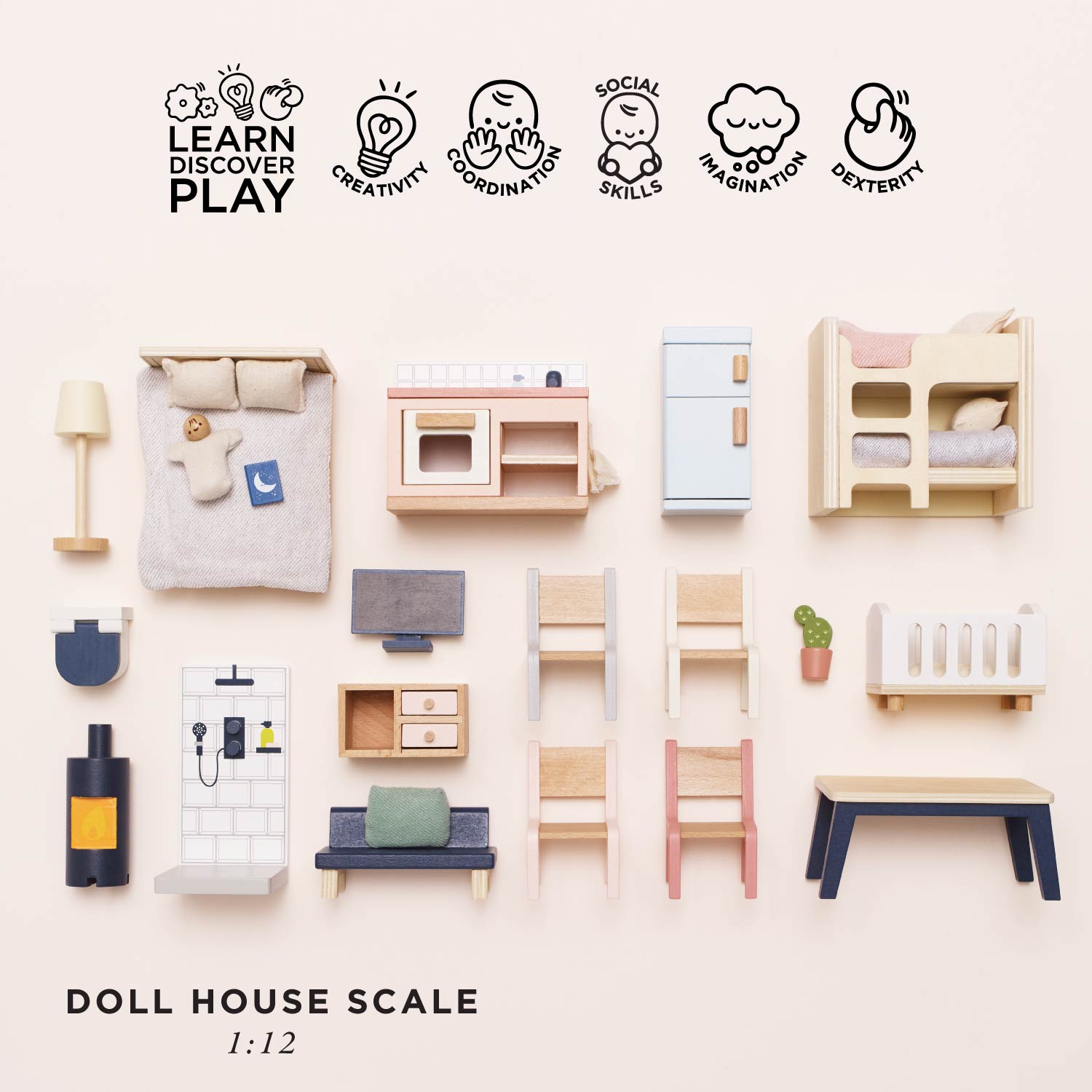 Le Toy Van Complete Doll House Furniture Set
